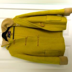 Gloverall Woman’s Short Duffle Coat - Lime Green - UK Size 10